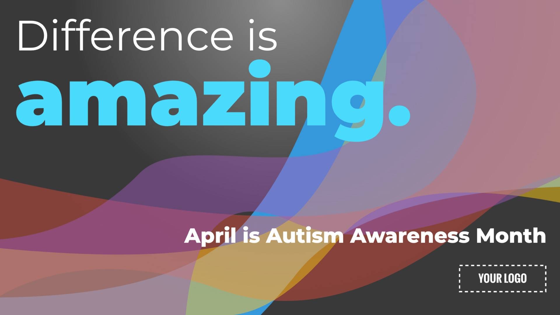 Autism Awareness Month Digital Signage Template